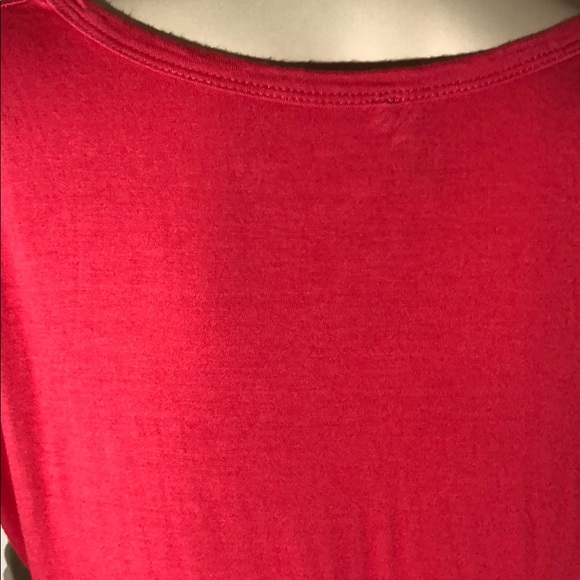 High low coral tunic tee top - Picture 4 of 5